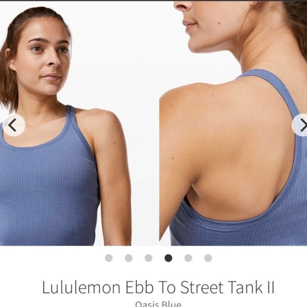 Ebb to street lululemon tank in oasis blue